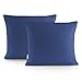 DecoKing 2 Poszewki na poduszki 45 x 45 cm Pikowana Poliester Messli ciemny niebieski