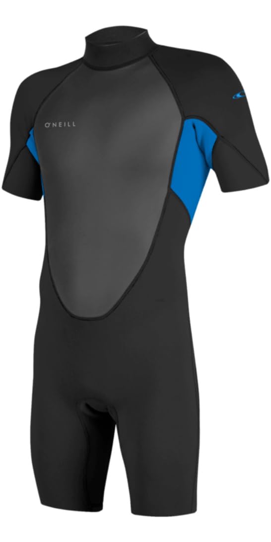 O'NEILL 2026 Mens Reactor-2 2mm Back Zip Shorty Wetsuit - Black/Ocean