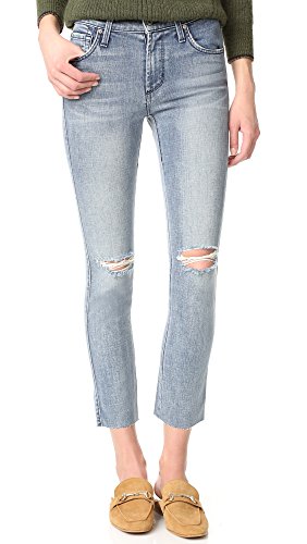 James Jeans Women's Ankle Length Cigarrette Jean with Raw Hem in Heritage, 29