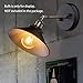 Industrial Wall Sconce, Adjustable Vintage Edison Simplicity Wall Lamp, Loft Style Swing Arm Light Fixtures with Black Metal Shade for Bathroom, Cafe and Club, (NO Plug-in)