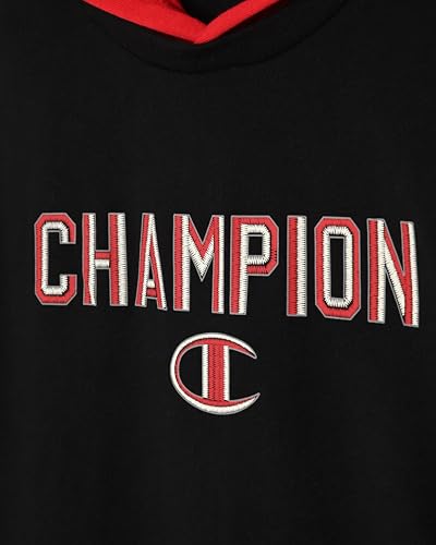 Image of Champion boys Graphic Hoodie Pullover Sweatshirt for Kids With Stylish Embellishments