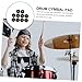 MUELODSIC 10Pcs Drum Set Cymbal Felt Pads Anti-skid Cushions Drum Kit Accessory Replacement for Standard Cymbals Protection and Noise Reduction