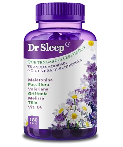 Pastillas Naturales Fuertes Para Dormir Bien Adultos - Melatonina de Liberación Prolongada, Valeriana, Pasiflora y Griffonia | Sueño Profundo