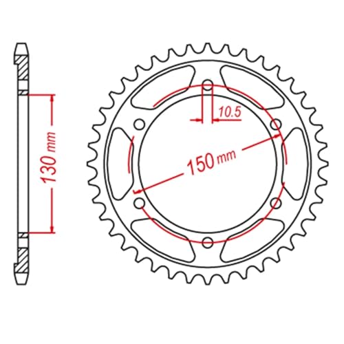Pignon avant 18T de rechange anti vibration pour Yamaha XJR 1300 - 2