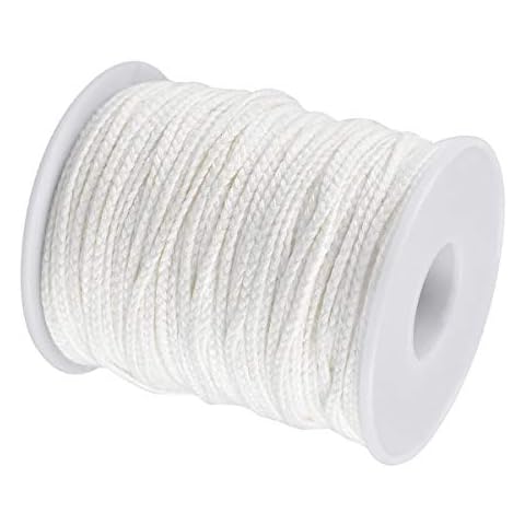 Candle Wicks 61 m Braided Cotton Candle Wicks Round Oil Lamp Wick String Line Low Smoke Universal Wick Spool Candle Supplies for DIY Candle Making Craft Gift Cover