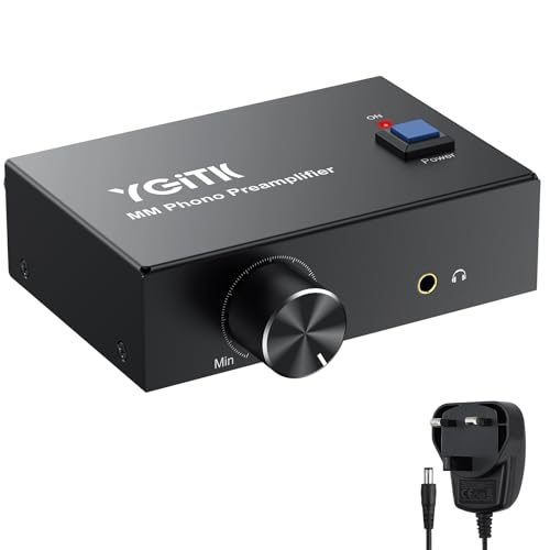 Phono Preamp with Volume Control - MM Turntable Pre-Amp RCA Input/Output