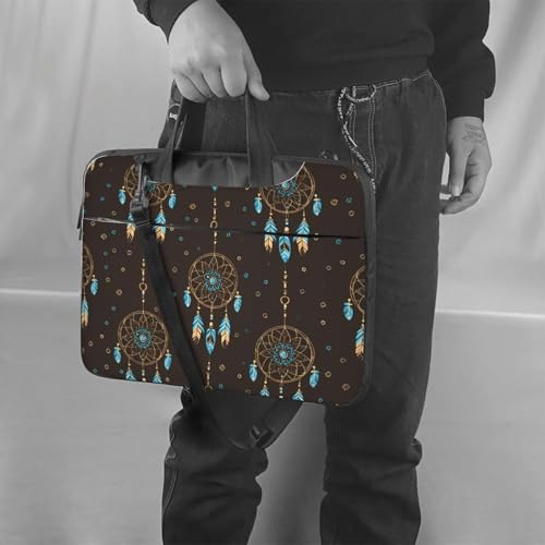 Maletín para laptop impermeable 15.6 pulgadas marrón miniatura 2