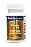 Echinacea 3200 mg - 360 compresse - Adatto ai vegani - 1 anno di trattamento - SimplySupplements