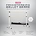 VITA Barre Portable Freestanding Double Ballet Barre, Prodigy, 5 Ft Bars, White, with Bag | Adjustable Height, USA Made, Home or Gym Exercise Equipment for Kids & Adults | Dance, Fitness, Pilates