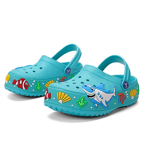 Kids Clogs Home Garden Slip On Water Shoes Summer Clogs For Toddler Boys Girls Blue 30 #TOP1