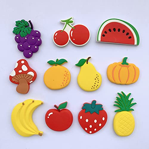 Vlook Fridge Magnets For Toddlers Soft Rubber Safety Magnets For Kids Children Magnets Baby Magnetic Toys Educational Gift (Fruit) #TOP1