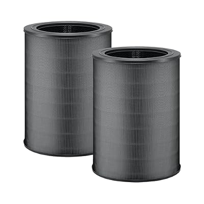 Nispira Replacement R Filter Compatible with Winix T810 T820 T830 Air Purifier 1712-0118-00 |rue HEPA and Activated Carbon 3-in-1 Filtration System, 2 Pack