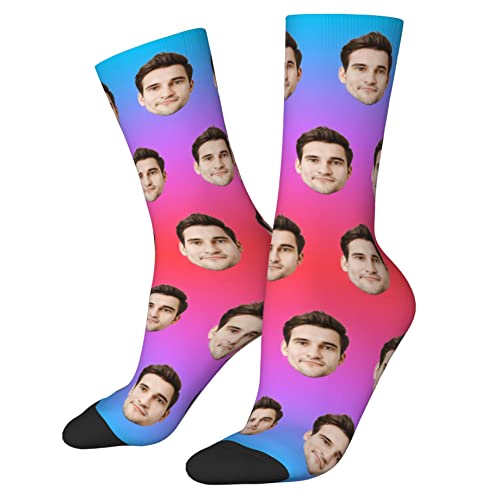 Custom Socks with Faces on Them Custom Personalized Funny Socks with Photo Unique Gifts for Friends Women Men Family