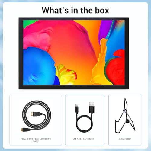 Image of 8 Inch Touch Screen Portable Monitor, Mini HDMI Display, 1280 * 800 Resolution for PC Laptop Compatible with Raspberry Pi Game Consoles