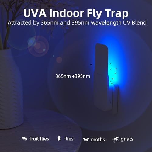 Mosalogic UVLA1002 Flying Insect Trap Plug-In Mosquito Killer Indoor Gnat Moth Catcher Fly Tapper thumb #1