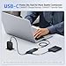 Acer USB Hub 4 Ports, Multiple USB 3.0 Hub, USBA Splitter for Laptop with Type C Power Port, Extender for A Port Laptop, PC, Desktop and More (0.7ft)