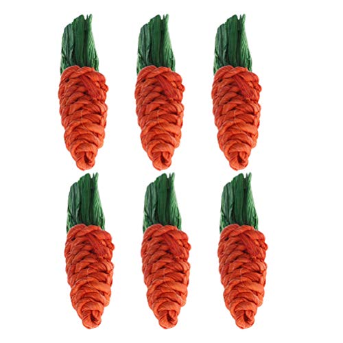 YARNOW Adorables Juguetes De Masticar 6pcs Molares De Algodón para Conejos y Chinchillas