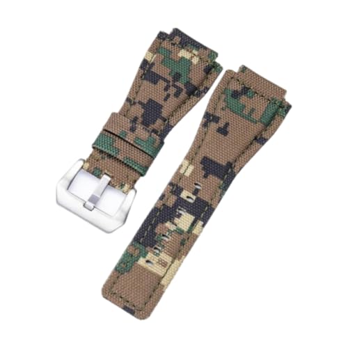 Bracelet montre nylon 34mm haute résistance camouflage