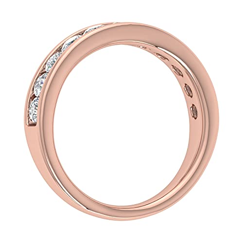 1 Carat Channel Set Diamond Wedding Band Ring in 14K Gold - IGI Certified2