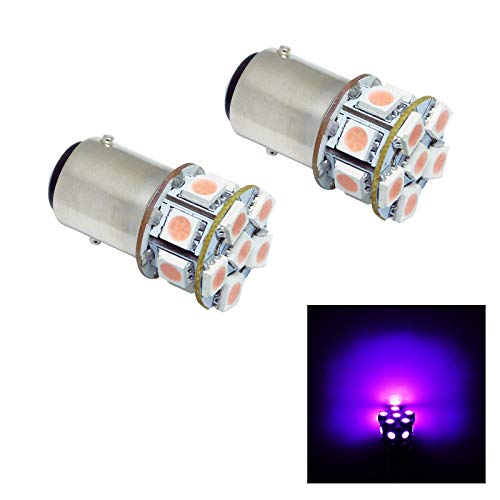 PA LED 2PCS 13SMD 1157 BAY15D Purple Auto Bulb 12V for Turn Signal Side Marker Stop Backup Tail Light 1016 1034 2057 2357 7528 1157A BAY15D 1157LL 1157NA 2057A 2057NA 2357A 2357LL 2357NA 2397 P21/5W