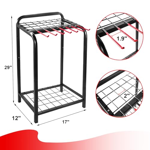 Trieez Heavy Duty Garden Tool Storage, Garden Tool Organizer - Sturdy Garden Yard Tool Rack thumb #1