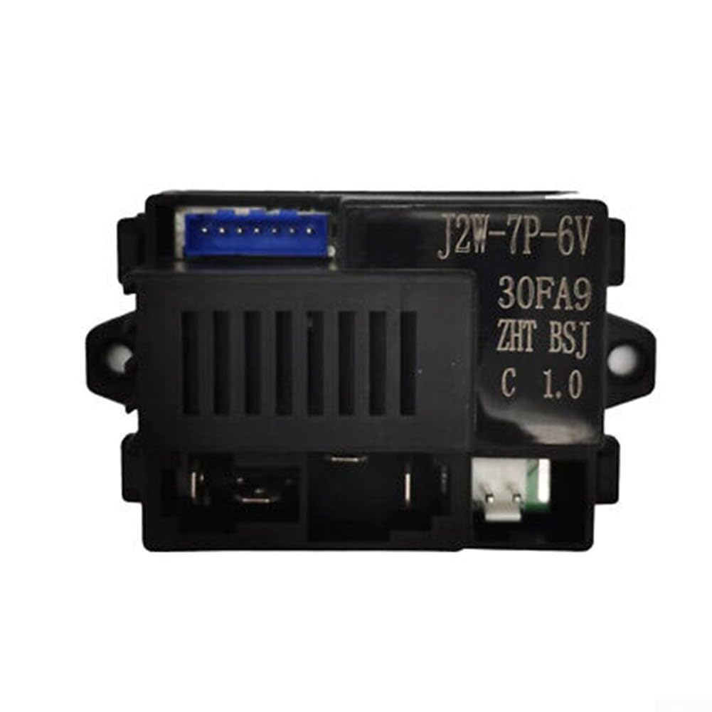 Kit de motor de control remoto de coche eléctrico para niños, receptor y transmisor de 2.4 G para vehículos de 6 V 12 V, compatible con J2W-7P-6V J2WB-7P-12V (J2W-7P-6V)