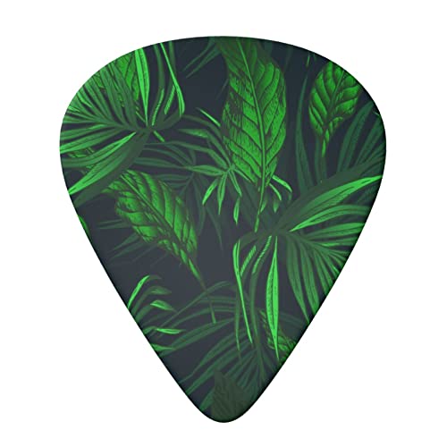 Green Tropical Plant Lot de 6 médiators pour guitare acoustique, guitare électrique, basse, ukulélé – fins, moyens et… - Les Beatles, Paul McCartney, John Lennon, RIngo Starr, George Harrison Green Tropical Plant Lot de 6 médiators pour guitare acoustique, guitare électrique, basse, ukulélé – fins, moyens et… – Image 4
