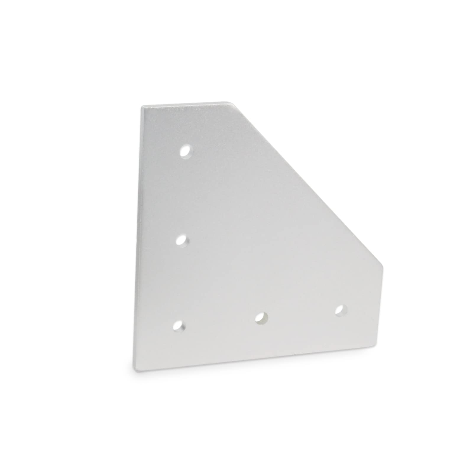 4040 płyta wspornika narożnego, kształt L, 5 otworów, zewnętrzna płyta łącząca 90 stopni, ze śrubami M6 x 16 mm, nakrętkami T do aluminiowego profilu wytłaczanego 40 x 40 mm, 8 szt./opakowanie (srebrny-4040 L)