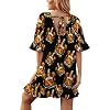Arms of Barrow in Furness Beach Cover Ups for Women Swimwear Bathing Suit Swimsuit Half Sleeve Dress #1