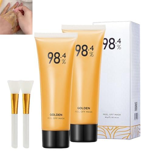 2PCS Gold Foil PeelOff Mask, 98.4 Golden Peel Off Mask