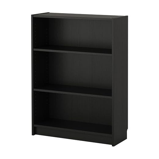 IKEA BILLY - bokhylla, brunsvart - 80 x 28 x 106 cm