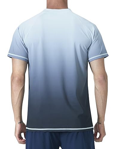 Image of Men's Swim Shirts Rash Guard UPF 50+ UV Sun Protection T-Shirt Quick Dry Fishing Beach T Shirts