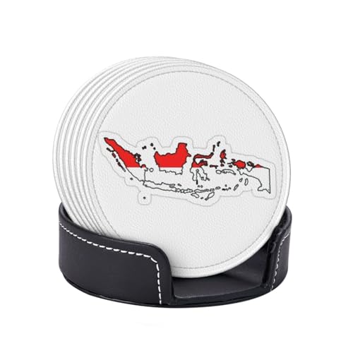 Dessous de verre Indonésie en PU x6 pour décoration de table - 7