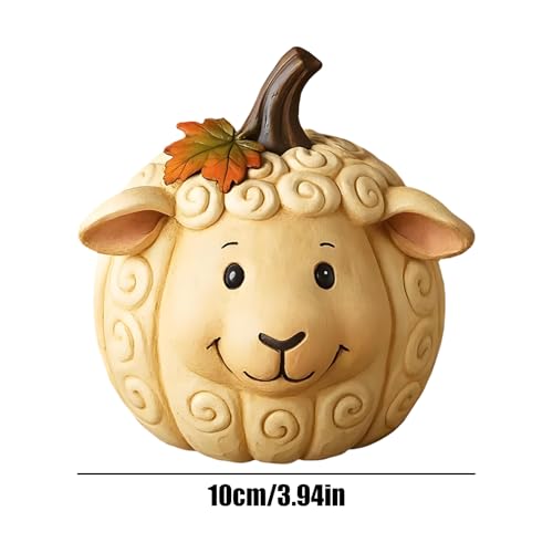Décor saisonnier citrouille animale durable de 10 cm qui ne fane jamais - 7