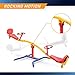 gym dandy Spinning Teeter Totter - Impact Absorbing Kids Playground Equipment - 360 Degree Rotation, Red, Yellow & Blue, 99 Inch, (TT360)