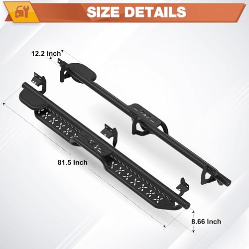 Estribos Laterales para Dodge Ram 1500 Crew Cab 2019-2026 miniatura 3