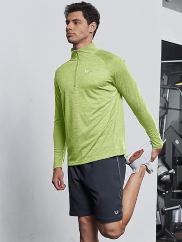 Image of NORTHYARD Men's Quarter Zip Pullover Athletic Running Shirt Long Sleeve