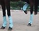 Horse Fly Boots - Fly Horse Boots Perfect for Equine Leg Wraps and Maximum Horse Fly Protection Set of 4 (Blue, Full)