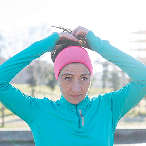 Omenex Ponytail Headbands-Double Layer Fleece More Thicker Winter Headbands For Cold Weather Running,Ski,Jogging And Others Winter Sports/Works (Ponytail Purple) #TOP1