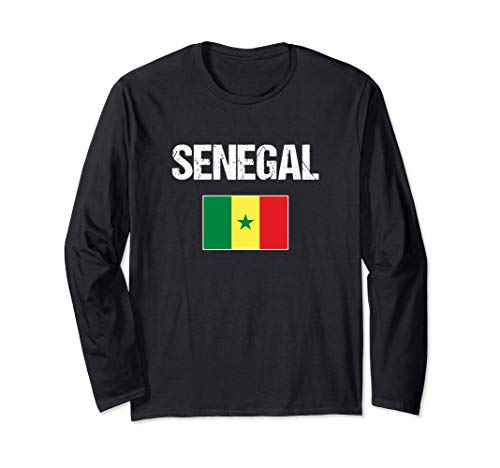 Sénégal Drapeau Sénégalais Senegal Manche Longue Cover