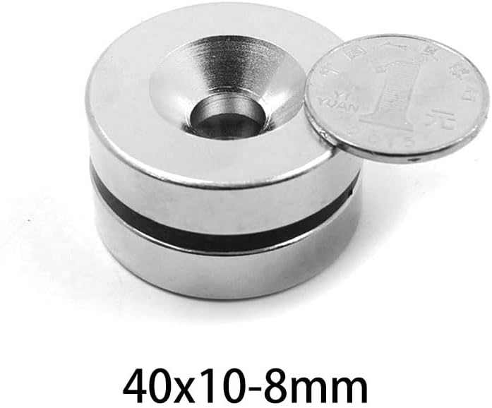 1/2/5PCS 40x10-8 Countersunk Cylinder Rare Earth 40 * 10 Hole 8mm Round Search 40x10-8mm 40 * 10-8 magnet(40x10-8mm-5PCS)
