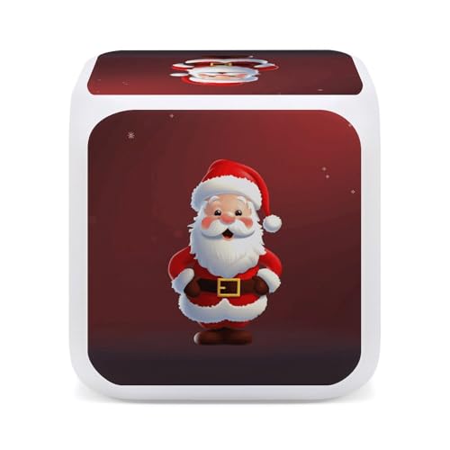 Mini relojes para oficina de Papá Noel con luz LED 5