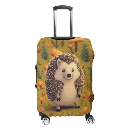 Hedgehog Travel Luggage Cover Anti-scratch Suitcase Cover Elastic Suitcase Protective Cover Fits 19-32 Inch Luggage L4