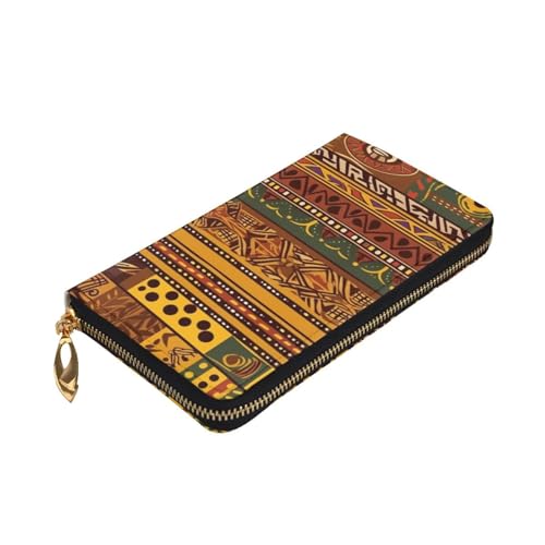 African National Patterns Wallet For Women Men Clutch Rfid Blocking Leather Wallets Large Capacity Purse Credit Card Holder Money Case With Zipper Phone Holder Long Travel Purse3