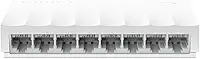 TP-Link Switch De Mesa Com 8 Portas 10/100Mbps Ls1008 Smb, Branco