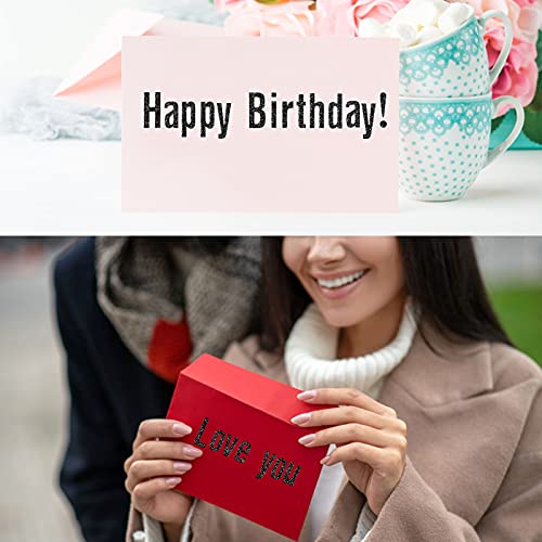 8 Sheets Self Adhesive Vinyl Letters Numbers Kit, Mailbox Numbers Sticker For Mailbox, Signs, Window, Door, Cars, Trucks, Home, Business, Address Number (Glitter Black,1 Inch) #TOP5