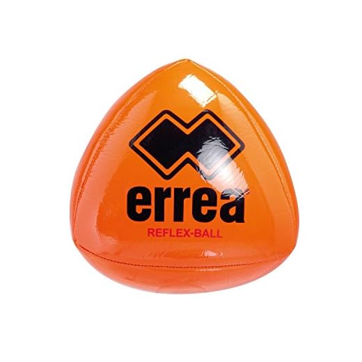 TRICK Reflexball · UNIVERSAL Reaktionsball für Kinder & Jugendliche & Erwachsene · ERREÀ Fußball Rugby Handball Hockey Schule etc. · TRAINING Ball für Spaß-Übungen Größe ONESIZE, Farbe orange-schwarz