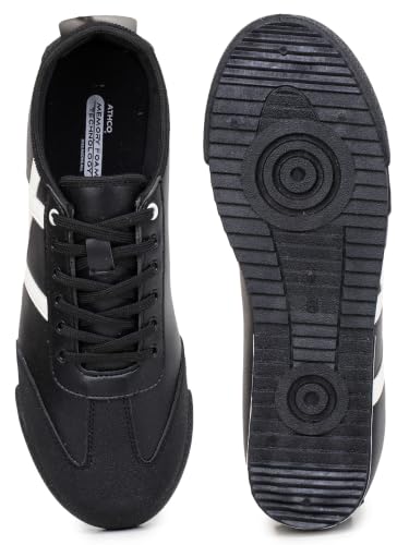Image of Mens Shoes for Man Stylish Sneakers for Man Lightweight Comfortable Shoes for Men Casual Lace Up Sneaker Shoe for Boys with Memory Foam Comfort ATHCO Liger