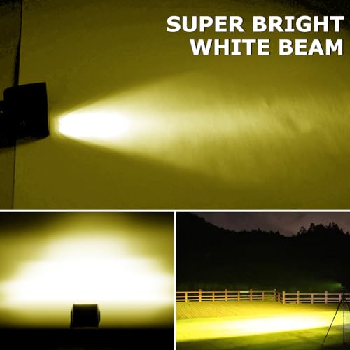 WinPower 4 Inch LED Pods, 120W 1200LM Flood Spot Combo Beam Off Road Light Bar Fog Lights for Truck Pickup ATV UTV SUV Trailer Boat, Yellow by WinPower - Image 5