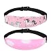 Accmor Baby Carseat Head Support Band Strap 2 Pack for Carseats Stroller Neck Relief Head Strap for Toddler Child Kids Infant(Pink Unicorn + Pink Cloud Pattern)